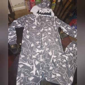 Shark onesie pajama 14yr boy